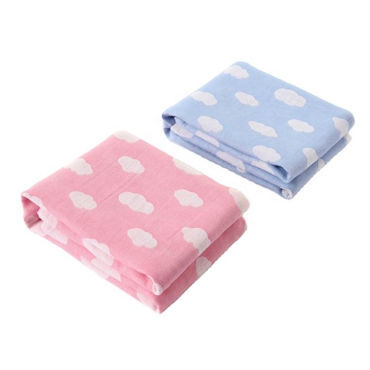 Clouds Silvery Blue - Kids Bath Towels