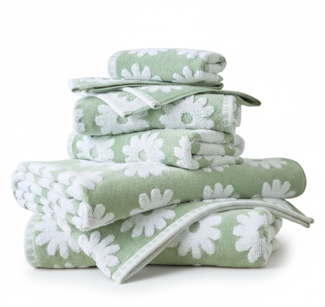 Daisy Field 6-Piece Towel Set